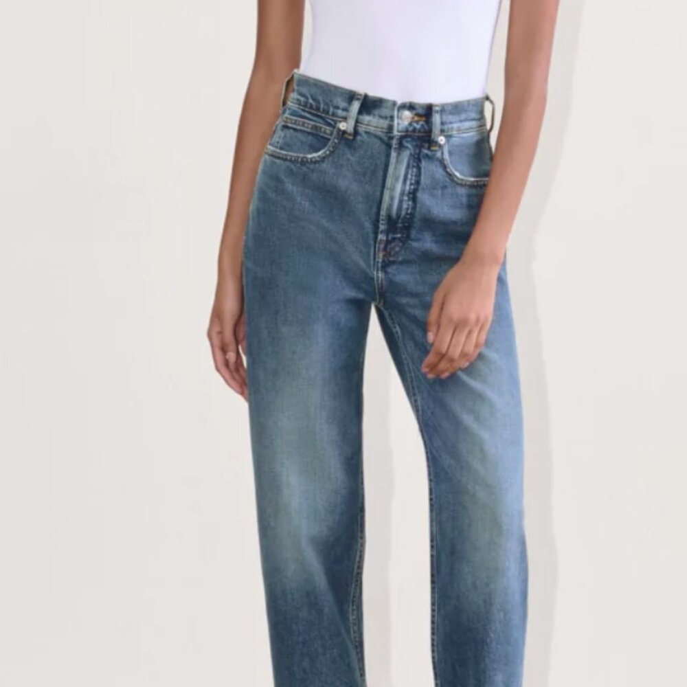 Size 28R Everlane Way-High® Jean - Mid Indigo - Picture 3 of 6